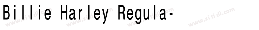 Billie Harley Regula字体转换